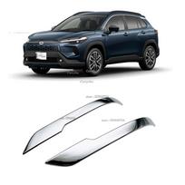 For Toyota Corolla Cross 2025 2026 ABS Car Door Rearview Mirror Strip Decoration Protection Cover Trim Accessories Exterior ABS Chrome black