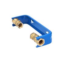 ONNLINE water meter console DN20 (3/4 ), with brass screw connections, length