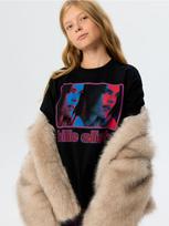 Sinsay - Medvilniniai marškinėliai su spauda Billie Eilish - juoda