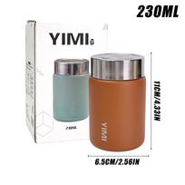 230 ml mini nerūdijančio plieno 316 termoso puodelis Fashion nešiojamas kišeninis vakuuminis kolba Kavos arbatos terminio vandens buteliukas 230ml gray