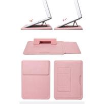 Laptop Sleeve With Stand Support Corner Protectors 13-16 Inch Notebooks Waterproof Shockproof PU Case Business Travel 15-16 inch