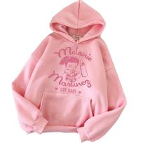 Melanie Martinez Hoodies Cry Baby Megztinis Mada Harajuku Hip Hop Unisex Hoodies Unisex XL pink