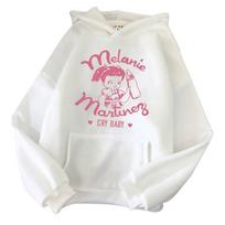 Melanie Martinez Hoodies Cry Baby Megztinis Mada Harajuku Hip Hop Unisex Hoodies Unisex 4XL white