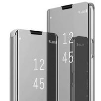 Prabangus išmanusis dėklas Samsung Galaxy S24 Ultra S23 Plus S21 S20 FE S10 S9 S8 Plus S23 FE veidrodinis odinis išmanusis atlenkiamas atraminis dėklas S9