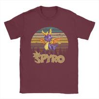 Vintage Spyro the Dragon T-Shirts Men Crewneck Cotton T Shirt  Short Sleeve Tee Shirt 4XL 5XL 6XL Tops L beige