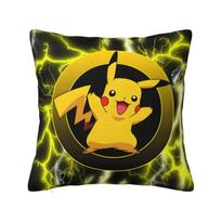 Custom Pikachus Anime Game Pillow Case 40x40cm Cartoon Manga Chair Cushion Cover Square Pillowcase 30cmx30cm yellow