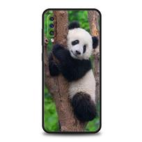 Panda telefono dėklas Samsung A56 A36 A26 A24 A16 A14 A12 A32 A50 A70 A20S A22 A30 A40 A34 A54 A42 A52 A04s A06 5G Samsung A42 5G black