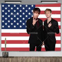 Hamzah and Martin Pink Tapestry Proud Slushy Noobz Tapestry Wall Hanging Aesthetic Home And Garden Flags Decor Background Cloths 74x94cm(29x37in) black