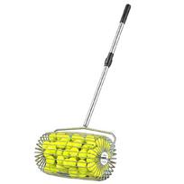 Teniso kamuoliukų rinkikliai Teniso kamuoliukų rinktuvai Pickleball'o kamuoliukai Teniso kamuoliukų rinkikliai Viršutinis teniso kamuoliukų surinkimo krepšys su rankena gray
