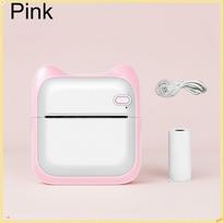 Mini Portable Thermal Printer 200dpi High Resolution Rechargeable 1200mAh for Student Office Home Use white
