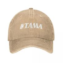 Tama Drums Logo Baseball Cap Trucker Hat Big Size Hat Mountaineering fashionable Unisexs Caps Womens beige