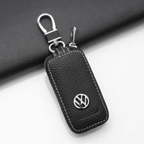 Naujas automobilio raktų pakabukas Raktų žiedas Raktų piniginė Maišelis Organizatorius Laikiklis VW Volkswagen Golf Polo Passat B6 B7 Jetta Lipdukas LZWQB juoda