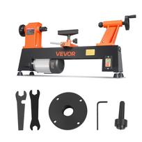 VEVOR Wood Lathe 3/4 HP 304 x 465 mm Benchtop Wood Lathe Machine 5 Speeds, 650/1100/1600/2200/3200 RPM, with Tool Rest, Wrench, Faceplate, Heavy Duty