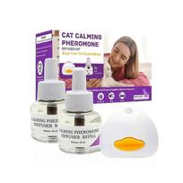 2025 Cat Pheromones Calming Diffuser Cat Pheromone Plug-In Relaxants Start Kit 30-Day Refill Calming Spray for Calm Relaxing less