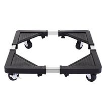 Rubber Wheel 40cm-60cm Mobile Fridge Stand Base,Washing Machine Stand with Wheels Adjustable Furniture Dolly for Washer Refrigerator and Dryer black juoda