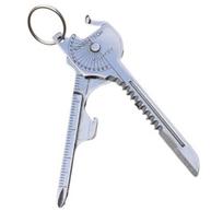 Multifunctional Keychain Gadget Portable EDC Tool Compact Size Portable Screwdriver Bottle gray