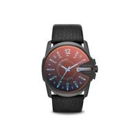 Diesel Master Chi Pagrindinės serijos Laikrodis Kvarcinis mechanizmas Natūralios odos apyrankė Juodas ciferblatas Vyriški laikrodžiai DZ1657 Regular Watch Box,Graphite Black Strap black
