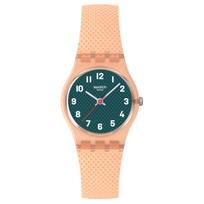 SWATCH Essentials Series Quartz Movement 30 Meters Waterproof Unisex Swiss Watch 25mm Green Dial Polymer Case Silicone Strap LO117 žalia