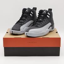 CT8013-010 Nike Air Jordan 12 Retro Barons Black and Wolf Grey (Men's) 9.5 black