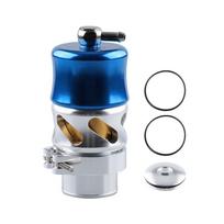 VEE PORT TURBO CHARGER/INTERCOOLER ALUMINUM BLOW OFF VALVE BOV 20 PSI BLACK Blue 38MM mėlyna