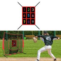 Baseball | Softball Training Net with Adjustable | Pitching and Backstop Net for Hitting, Throwing and Catching one size juoda