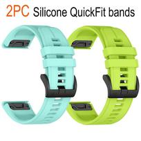 QuickFit 26mm 22mm 20MM Sports Silicone Watch Band For Garmin Fenix 8 E 47mm 51mm 7X 7 Pro 6 6X/Epix Gen 2/Enduro 3 Strap Bracelet 22mm Quick fit yellow
