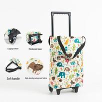 Portable Lightweight Grocery Cart with Wheels - Large Capacity for Easy Shopping