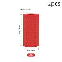2Pcs 10/12.5Cm Gym Dumbbell & Barbell Handle Grips Non-Slip Rubber Handle Sleeves For Weight Lifting Fitness Training S juoda