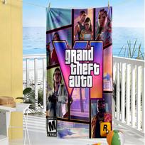 Grand Theft Auto Beach Towel Super Soft Absorbent Comfortable Lightweight 80cmx160cm(31x63inch)