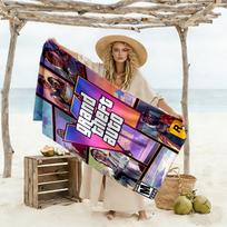 Grand Theft Auto Beach Towel Super Soft Absorbent Comfortable Lightweight 70cmx140cm(27x55inch)