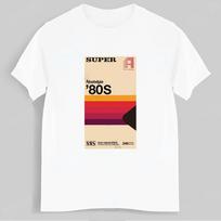 Super Tape T-Shirt Eighties Retro Vhs Movies Graphic T shirts Vintage Funny Female Male Summer Cool Short-sleev Tops Camisetas S beige