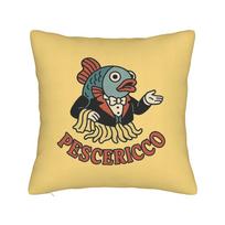 Pipi bulvė Italijos smegenų puvimo memų pagalvių užvalkalai Retro madingas pagalvės užvalkalas svetainei lovai kėdei kvadratinis pagalvės užvalkalas 12x12Inch beige