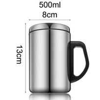 500 ml nerūdijančio plieno kelioninis izoliuotas puodelis kavos / vandens / arbatos puodelis 350 ml dovana Nauja 350ML gray
