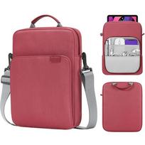 Shoulder Bag for MacBook Air M1 Case 2025 New M2 13 inch Laptop Bag for iPad Air 5 Pro 12.9 11 10th Gen S9 8 7 Plus women / men 9-11 inch vyno raudonos spalvos