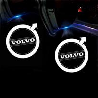 Automobilio durų LED logotipas Sveikinimo šviesos projektoriaus lempos Volvo XC40 XC60 XC90 V40 V60 S60 V50 V90 S80 C40 V70 XC70 C30 C70 Rdesign FF1 black