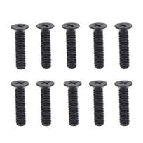 10 vnt. Kairiarankio sriegio varžtas M5/M6 22mm/25mm Plačiai suderinamas UNF gręžtuvo kotui Adapteris Bendram remontui  6x25