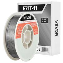 VEVOR Flux Core MIG Welding Wire, E71T-11 0.8mm 4.5kg, Gasless Mild Steel Welding Wire with Low Spatter for All Position Arc Welding 20 x 5.2 x 5.5 cm