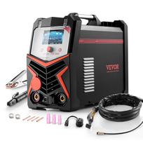 VEVOR TIG suvirinimo aparatas, 200A 6-in-1 aliuminio suvirinimo mašina (Skystųjų kristalų ekranas) - AC TIG/DC TIG/AC Impulsinis TIG/DC Impulsinis TIG/Taškinis TIG/MMA(Lazda) 43 x 21 x 36 cm
