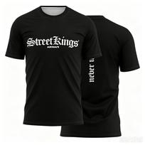 Lauko sporto unisex bokso kovos marškinėliai 3D spaudinys Fitneso trumpomis rankovėmis T-shirt Kvėpuojantys marškinėliai Vyriški Askari Treniruočių drabužiai L black
