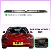 For Tesla New Model 3 Highland 2026 Lower Bumper Anti Insect Net Anti Dust Proof Inner Vent Grille Cover  Front Cover