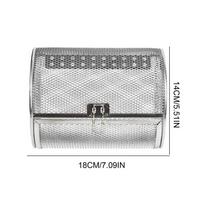 Rotating Grill Basket Air Fryer Stainless Steel Grill Cage Roaster Coffee Round Basket French Fries