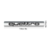 Automobilio QUATTRO emblemos lipdukas Kėbulo bagažinės lipduko dekoras Priedai Audi A4 B8 B6 B9 B7 A3 8P 8V 8L A6 C7 C6 C5 Q5 A5 Q7 A1 Q3 A7