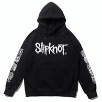 Slipknot Grupės Kaukolės Spaudinio Gobtuvėlis Vyriškas Per dydį Medvilninis Su Fleece Pamušalu Gatvės Stiliaus Palaidinė Žieminė XL juoda