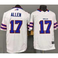 Buffalo Bills 17 Josh Allen White NFL Replica Jersey Mens Football Uniform Third Generation blue