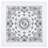 27'' Gėlėto rašto bandana galvos skarelė moterims vyrams kvadratiniai turbanai galvos skarelė spalvingas galvos apdangalas galvos apdangalas I black