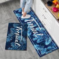 Virtuvės nešvarumams atsparus grindų kilimėlis Vonios durų kilimėlis Namų grindų kilimėlis Namų grindų kilimėlis 40*60cm blue