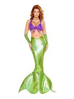 Suaugusiųjų Undinėlės Princesės Vakarinė Suknelė su Blizgučiais: Seksualus Helovino Cosplay kostiumas XXL beige