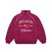 Palace Athletic Zip Funnel Berg Unisex Tops Red P29CS012 L pink
