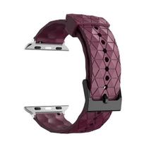 Silicone Band for Apple Watch Ultra 3 2 49mm 46mm 45mm 44mm 42mm 41mm 40mm Strap Bracelet Belt Iwatch Series 11/10/9/8/7/6/SE/5 42-44-45-46-49mm vyno raudonos spalvos