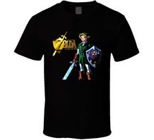 The Legend Of Zelda Ocarina Of Time Marškinėliai Unisex Marškinėliai XXXL black